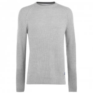 image of Jack and Jones Originals Jorpannel Jumper - Lt Grey Mel