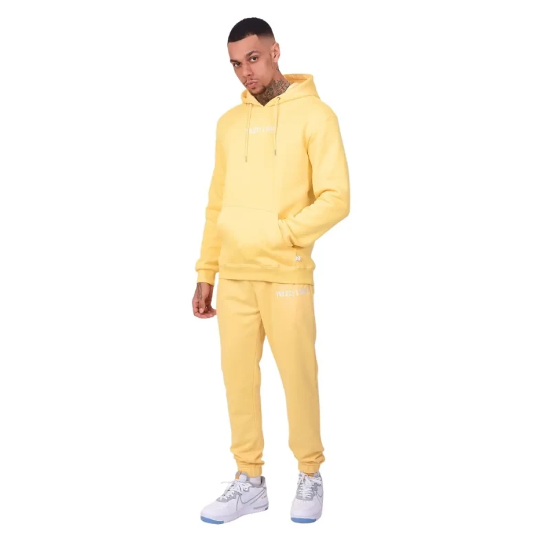 Image of Project X Paris Basic logo embroidered jogging pants Project X Paris Jaune Male XL