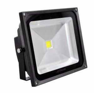 Image of Lighthouse IP65 Ultra Efficient LED Black Aluminium Floodlight - 50 Watt