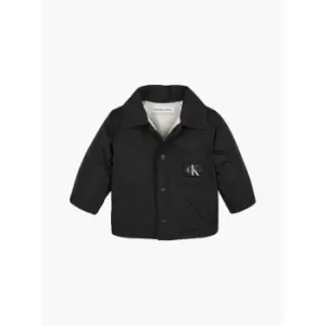 Image of Calvin Klein Jeans Padded Coach Jacket - Black