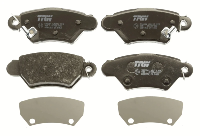 Image of TRW GDB1352 Brake pad set with acoustic wear warning Brake Pad Set,disc brake (402)