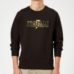 Image of Shazam Gold Logo Sweatshirt - Black