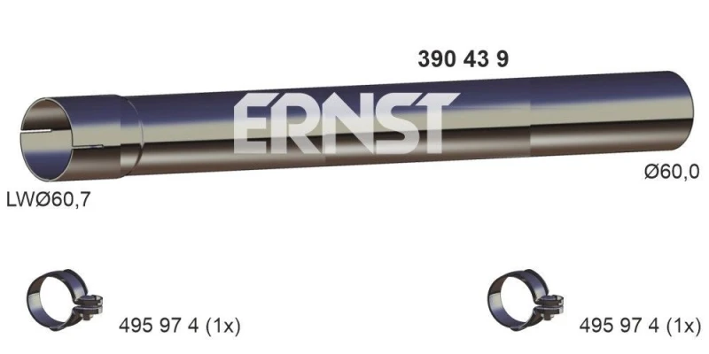 Image of Exhaust Pipe ERNST 390439