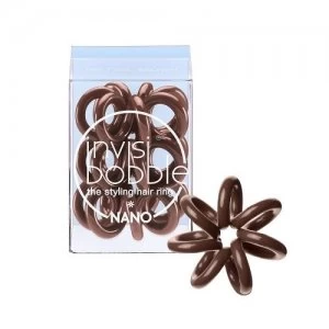 image of Invisibobble Nano Styling Hair Tie Pretzel Brown