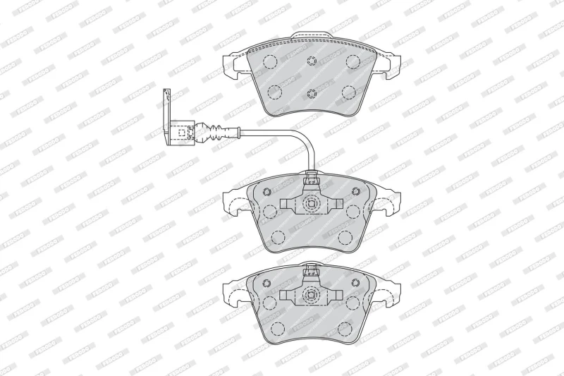 Image of FERODO Brake pad set FERODO FVR1643