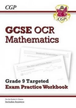 Image of New Gcse Maths Ocr Grade 9 Targeted Exam Practice Workbook includes Answers Hardback