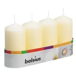 Image of Bolsius Pillar Candle Ivory 100/48 Tray 4