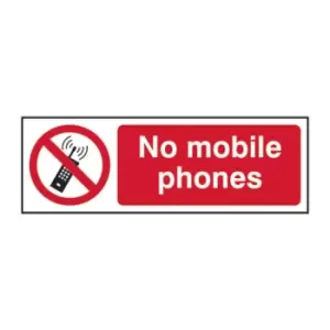 image of NO Mobile Phones - Sav (600 x 200mm)