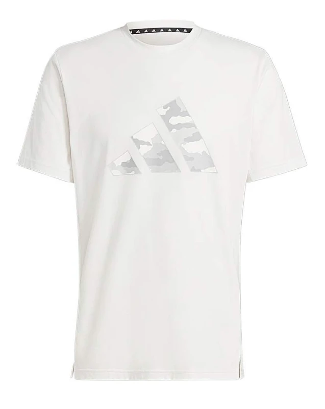 Image of Adidas adidas Camo Big Logo T-Shirt White Male S34/37 DI40301