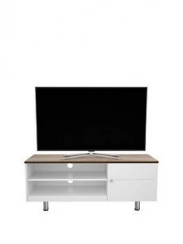 image of Avf Whitesands Brooke 1200 Flat TV Stand - White - Fits Up To 60" Tv