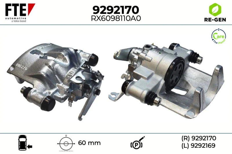 Image of Brake caliper FTE 9292170