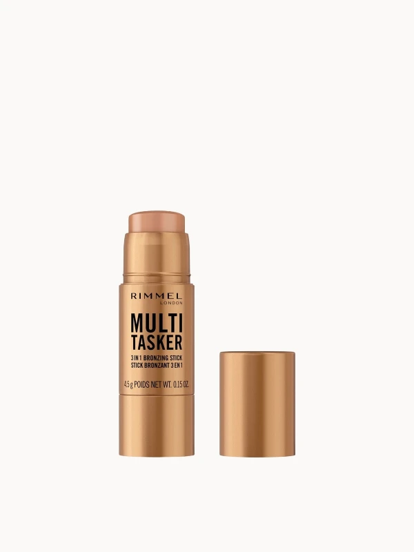 Image of Rimmel Multi-Tasker Bronzer & Highlighter Stick 30ml (Various Shades) - Bold Bronze