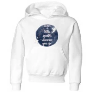 Disney Leave A Little Sparkle Kids Hoodie - White - 9-10 Years