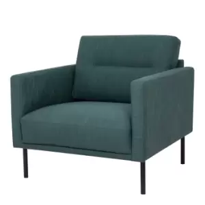 image of Dark Green Fabric Armchair- Kyle