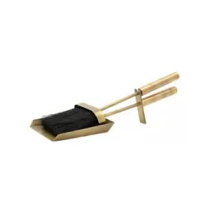 image of Brass Fireside Brush Brass