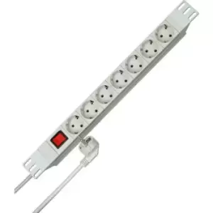 Image of Kopp 930704010 19 power strip 7x White PG connector