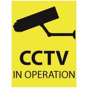 Image of Zexum 100mm x 75mm CCTV In Operation Window Sticker