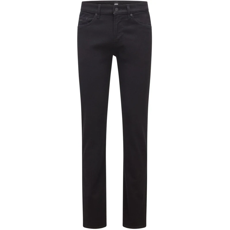 Image of Boss Mens Delaware 3 Mid Rise Slim Fit Jeans Black male 31W L