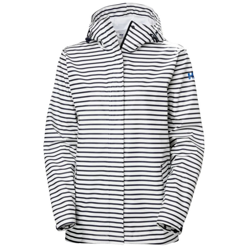 Image of Helly Hansen Womens hooded waterproof jacket Helly Hansen Moss Blanc Female M