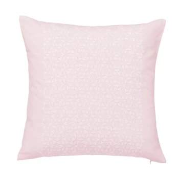 image of Sanderson Pale Pink Linen and Cotton 'Protea Flower' Cushion - Cushion