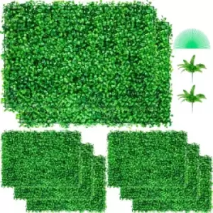 Artificial Boxwood Panel Boxwood Hedge Wall Panels 8pcs 24x16" Garden Decor Diy - main image