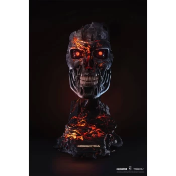 image of PureArts Terminator T-800 Battle Damaged 1:1 Scale Art Mask - Limited to 2029 Pieces Worldwide