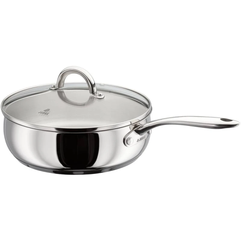 Image of Judge Classic 24Cm Saute Pan With Glass Lid
