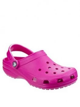 image of Crocs Classic Clog Uni Flat Shoe - Pink