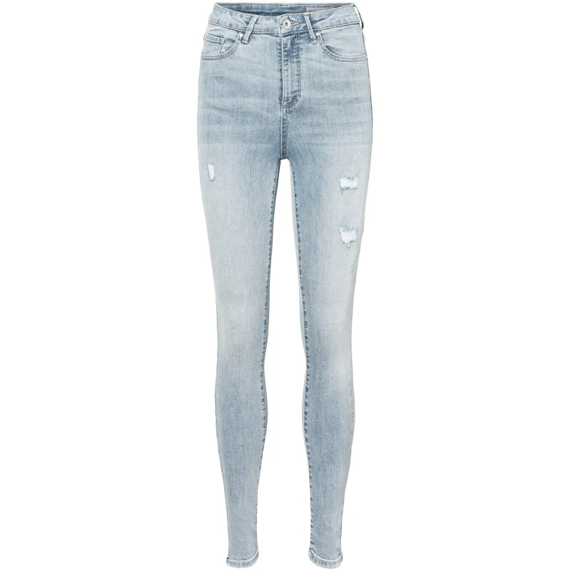 Image of Vero Moda VM Slim Fit High Rise Jeans - Blue Blue 6