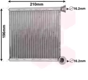 Image of VAN WEZEL Heat Exchanger VW,AUDI,SKODA 03006385 5Q0819031,5Q0819031B Heater Core,Heat Exchanger, interior heating