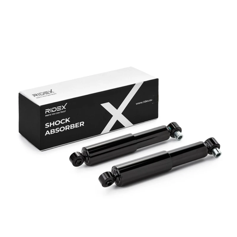 Image of RIDEX 854S20984 Shock absorber Front Axle, Oil Pressure, Twin-Tube, Suspension Strut, Bottom eye Shock Absorber (854)