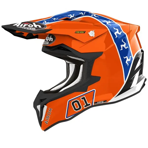 Image of Airoh Strycker Hazzard Gloss Offroad Helmet Size M