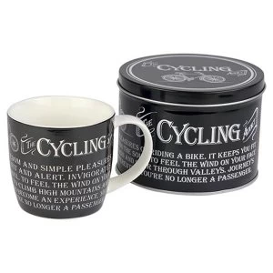 image of Ultimate Gift for Man Mug in a Tin Cycling