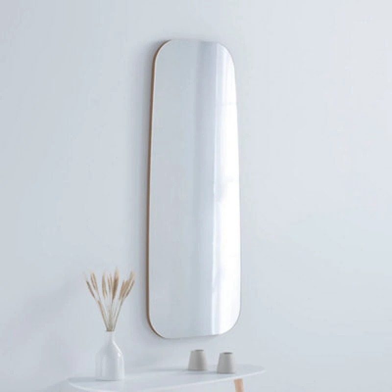 Image of Yearn Mirrors Hoxton Frameless Gold Organic Mirror 119x44cm Gold