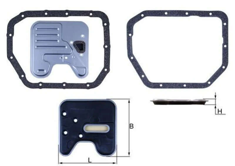 Image of Automatic transmission filter kit MAHLE HX 246D
