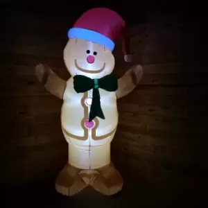 Image of 2.4m Inflatable LED Christmas Gingerbread Man