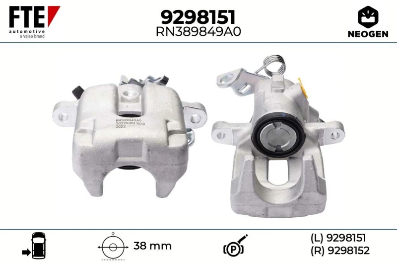 Image of Brake caliper FTE 9298151