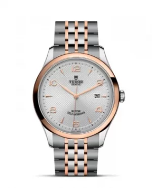 image of Tudor 1926 Silver Dial Rose Gold and Stainless Steel Mens Watch M91651-0001 M91651-0001