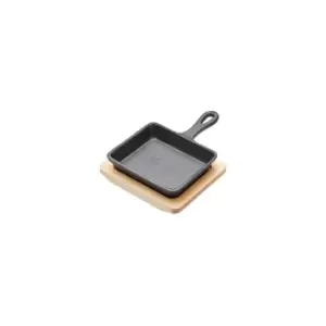 Image of Artesa 12.5cm Cast Iron Frying Pan With Board
