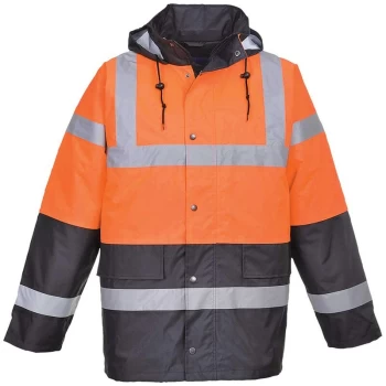 Image of S467ORR4XL - sz 4XL Hi-Vis Two Tone Traffic Jacket - Orange - Portwest