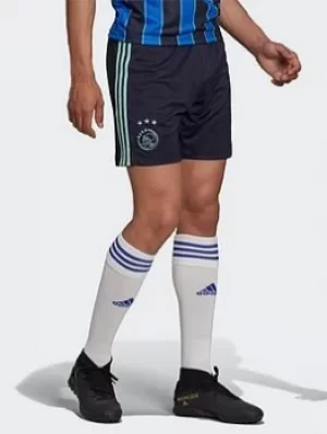 adidas Ajax Amsterdam 21/22 Away Shorts, Blue, Size XS, Men