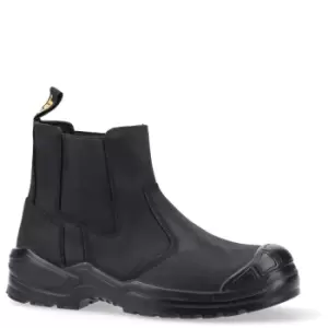 Image of Caterpillar Unisex Adult Striver Dealer Leather Safety Boots (12 UK) (Black)