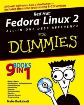 Image of Red Hat Fedora Linux 2 All-in-One Desk Reference for Dummies by Naba Barkakati Paperback