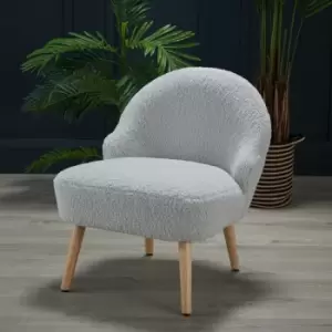 Image of Ted Boucle Chair In Grey