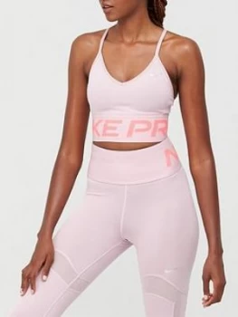 image of Nike Light Support Indy Mirage Sports Bra - Pink, Size XL, Women