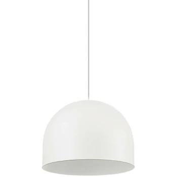 image of Ideal Lux Lighting - Ideal Lux Tall - 1 Light Dome Ceiling Pendant Light White