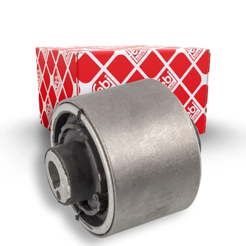 Image of FEBI BILSTEIN 100386 Arm Bushes inner, with mounting sleeve Elastomer Control Arm-/Trailing Arm Bush (251)