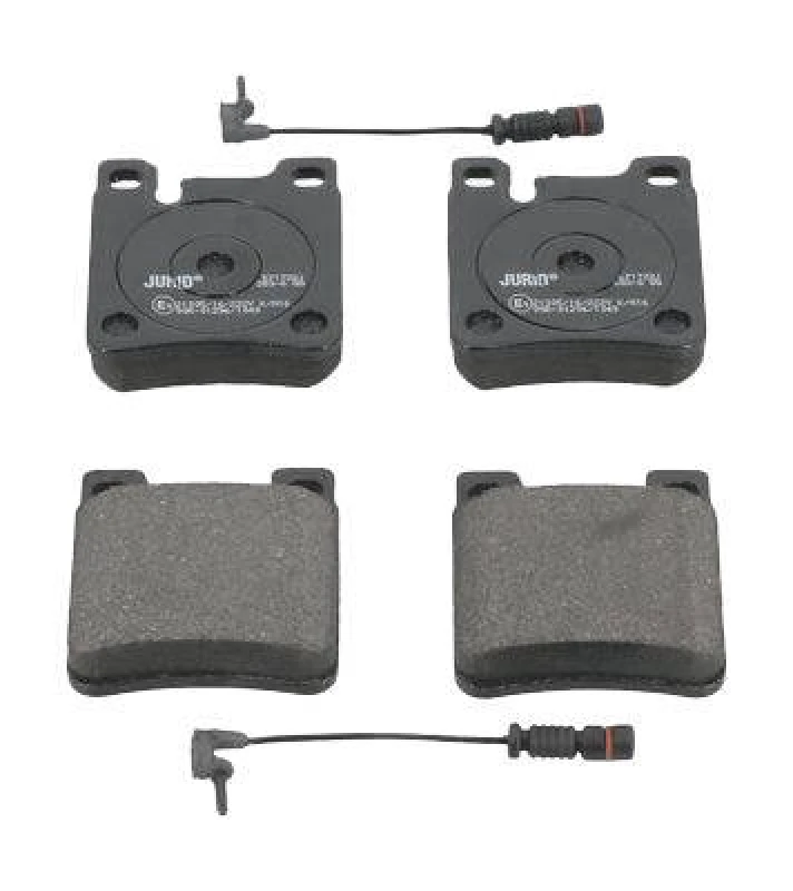 Image of JURID 571722J Brake pad set incl. wear warning contact, without accessories Brake Pad Set,disc brake (402)