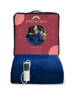 image of Dreamland Dreamland Relaxwell Heated Large Navy Throw