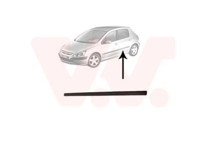 Image of VAN WEZEL Door moulding trim VAN WEZEL 4040405